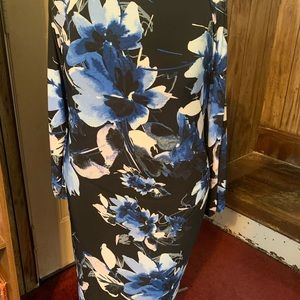 Ralph Lauren Black/blue flower dress